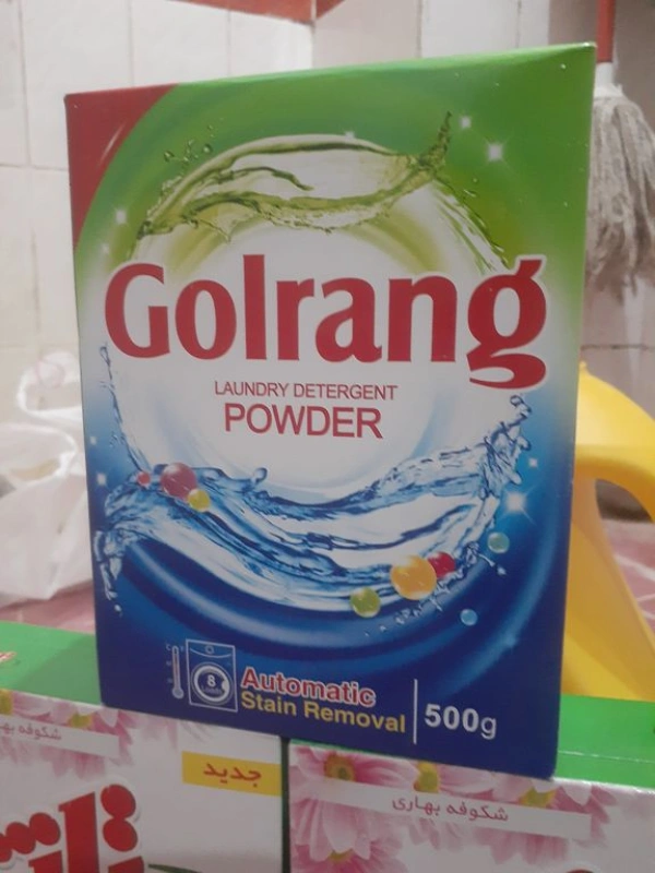 پودر ماشین لباسشویی بدون فسفات 500 گرمی گلرنگ