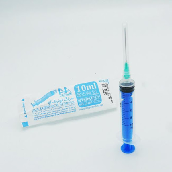 قیمت و خرید سرنگ 10 سی سی لوئرلاک آوا