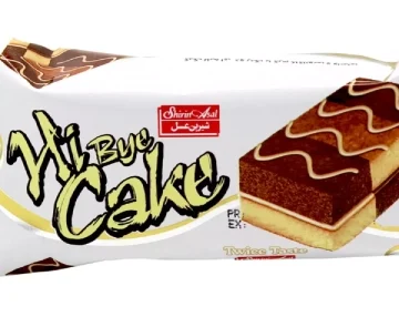 کیک وانیل کاکائویی کرم دار های بای شیرین عسل ۴۵ گرمی