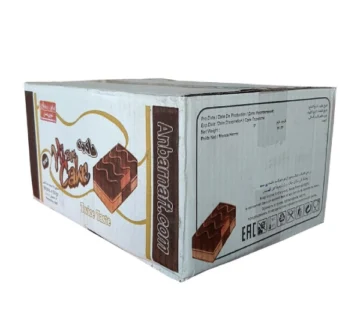 کارتن 36 عددی کیک وانیل کاکائویی کرم دار های بای شیرین عسل ۵۰ گرمی