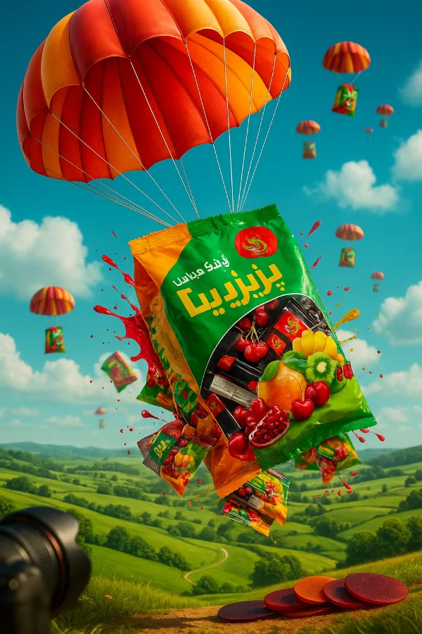 قیمت لواشک پذیرایی 4 لایه شیره دار پارنا - 1000 گرم