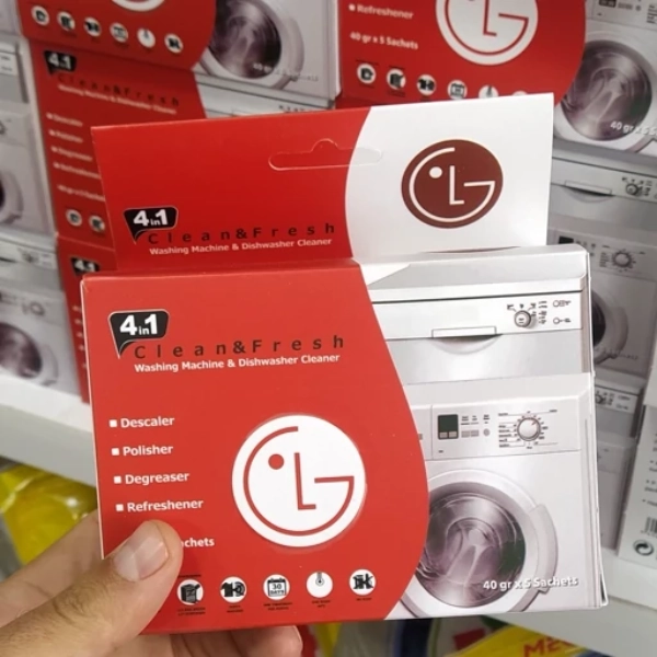 طرز استفاده از پودر جرم گیر ماشین لباسشویی ال جی + آموزش