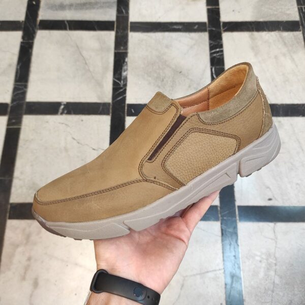 کفش اسپرت طبی راحتی مردانه چرم طبیعی تبریز کد 764